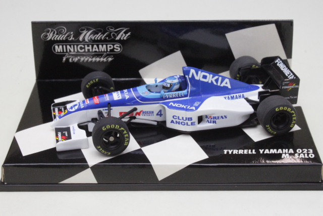 ミニカー MINICHAMPS.TYRRELL YAMAHA 023.M.SALO Tyrrell Yamaha 023, F1 1995, M.Salo, no.4 [430950004 (#H)] - 69,95