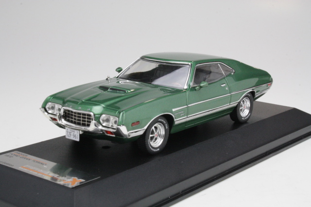 Ford Gran Torino Sport 1972 échelle 1/43 Atlas – Verte, Modèle Miniature Diecast De Collection