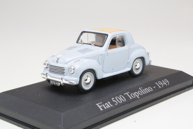 Fiat 500 Topolino 1949, vaaleansininen - Sulje napsauttamalla kuva