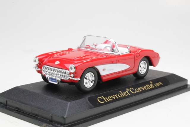 Chevrolet Corvette 1957, punainen/valkoinen