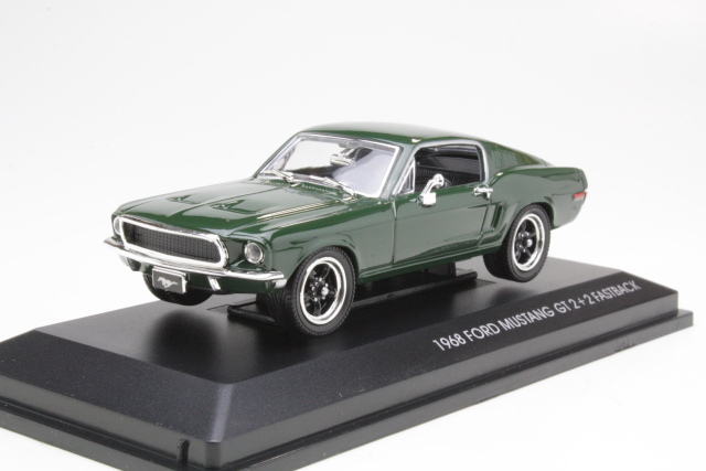 Ford Mustang GT 2+2 Fastback 1968, tummanvihreä