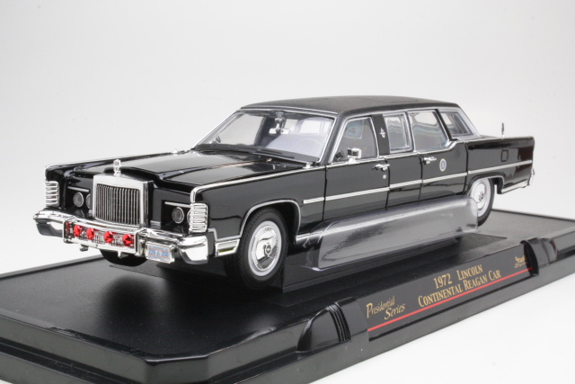 Lincoln Continental 1972, musta "Reagan Car" - Sulje napsauttamalla kuva