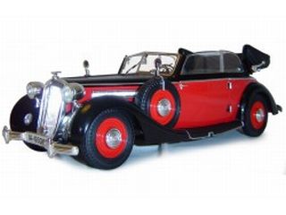 Horch 930 V Cabriolet 1937, punainen/musta - Sulje napsauttamalla kuva
