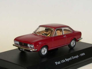 Fiat 124 Sport Coupe 1969, punainen