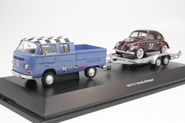 VW T2a Dobbel + Autotraileri ja VW Kupla - Sulje napsauttamalla kuva