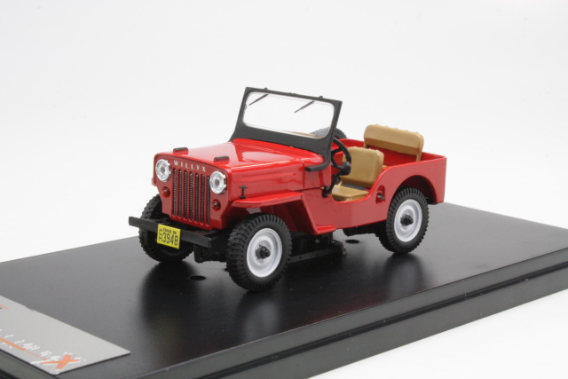 Willys Jeep CJ3B 1953, red - Click Image to Close