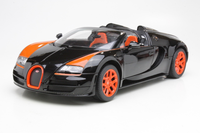 Bugatti Veyron 16.4 Grand Sport Vitesse, musta/oranssi - Sulje napsauttamalla kuva