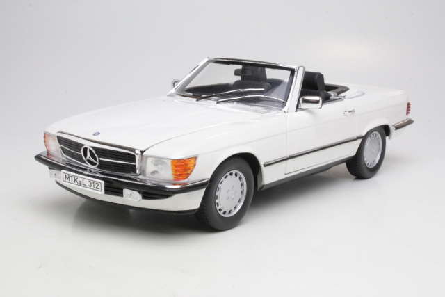 Mercedes 300SL (w107) 1986, valkoinen - Sulje napsauttamalla kuva