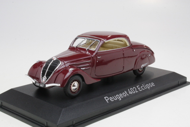 Peugeot 402 Eclipse 1937, tummanpunainen - Sulje napsauttamalla kuva