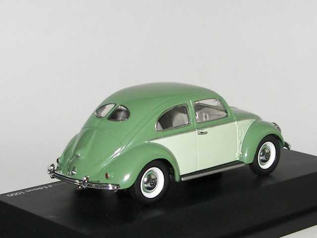 VW Kupla "Brezelkäfer", vihreä - Sulje napsauttamalla kuva