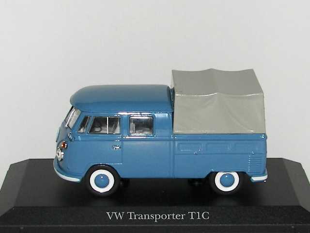 VW T1 Double Cabin, sininen