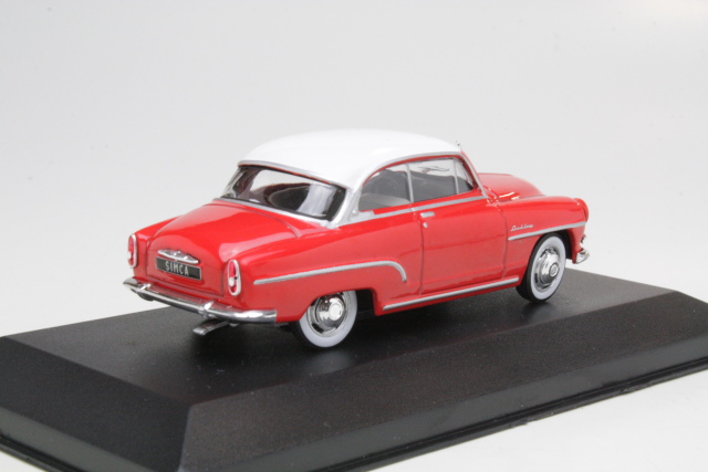 Simca Aronde Grand Large 1953, red/white - Click Image to Close