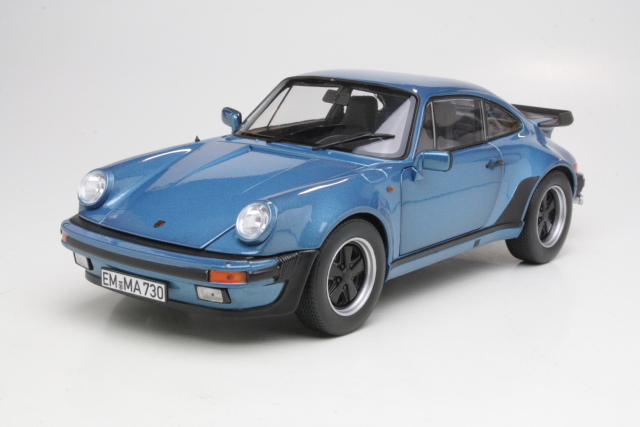 Porsche 911 Turbo 3,3 1977, sininen - Sulje napsauttamalla kuva