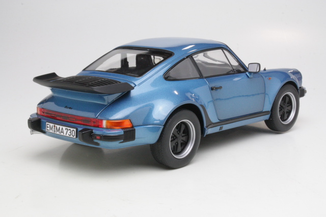 Porsche 911 Turbo 3,3 1977, sininen - Sulje napsauttamalla kuva