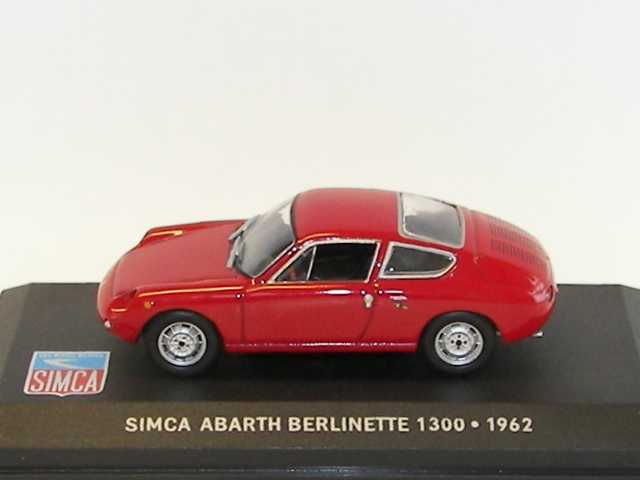 Simca Abarth Berlinette 1300 1962, punainen - Sulje napsauttamalla kuva
