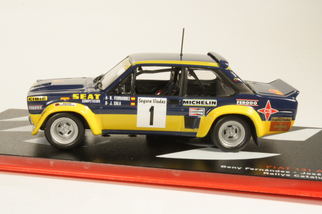 Fiat 131 Abarth, Catalunya 1979, B.Fernandez, no.1 - Sulje napsauttamalla kuva