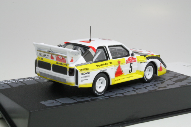 Audi Sport Quattro S1, San Remo 1985, W.Rohrl, no.5 - Sulje napsauttamalla kuva