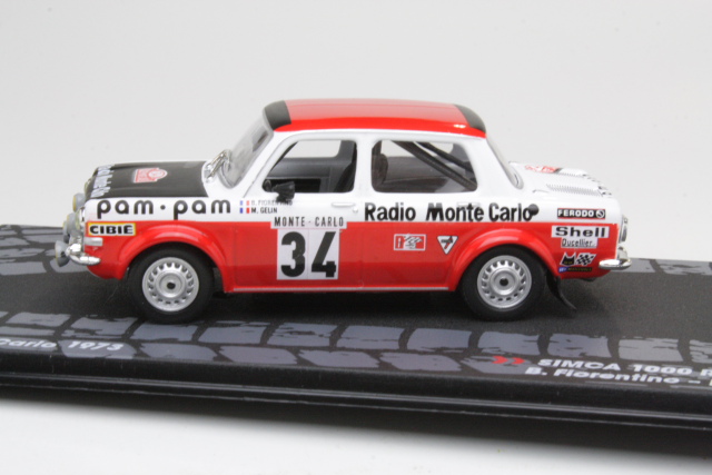 Simca 1000 Rallye 2, Monte Carlo 1973, B.Fiorentino, no.34