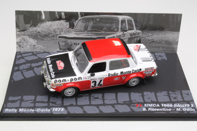Simca 1000 Rallye 2, Monte Carlo 1973, B.Fiorentino, no.34