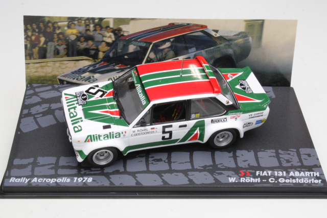 Fiat 131 Abarth, Acropolis 1978, W.Rohrl, no.5