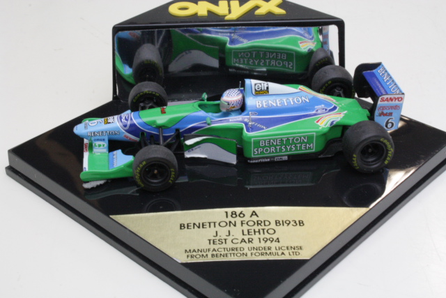 Benetton B193B, F1 Test Car 1994, J.J.Lehto, no.6 - Sulje napsauttamalla kuva