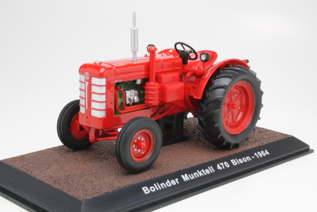 Bolinder Munktell 470 Bison 1964, red - Click Image to Close