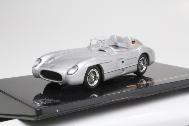 Mercedes 300SLR Racing Sports Car 1955, silver - Click Image to Close