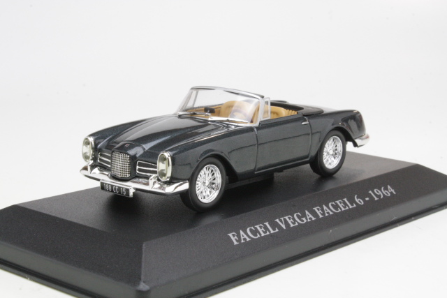 Facel Vega Facel 6 1964, tummanharmaa - Sulje napsauttamalla kuva