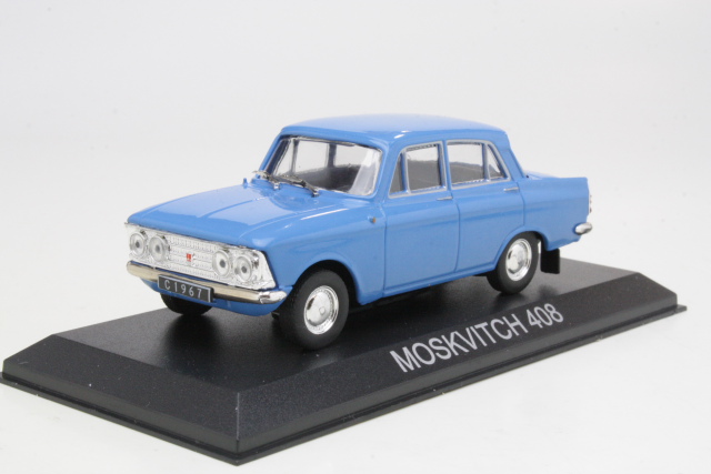 Moskvitch 408 1967, sininen - Sulje napsauttamalla kuva