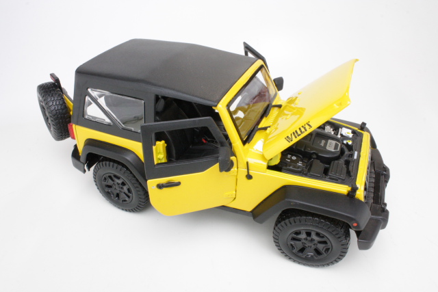 Jeep Wrangler 2014, keltainen - Sulje napsauttamalla kuva