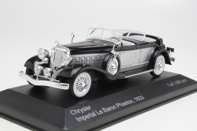 Chrysler Imperial Le Baron Pheaton 1933, silver/black