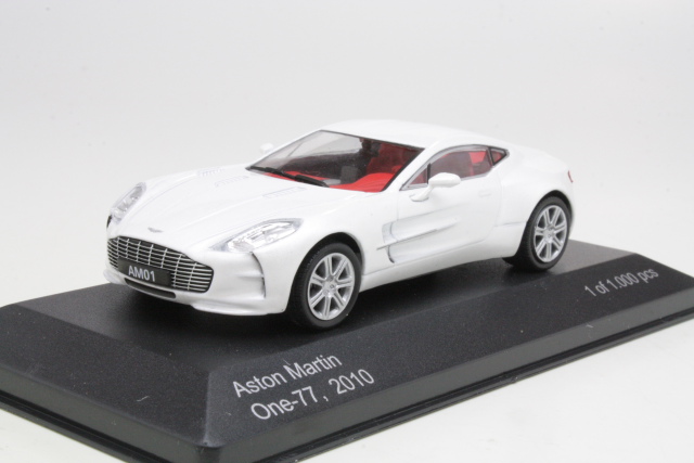 Aston Martin One-77 2009, valkoinen - Sulje napsauttamalla kuva