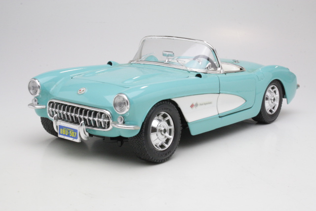 Chevrolet Corvette 1957, turquoise