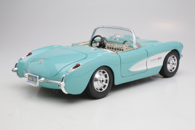 Chevrolet Corvette 1957, turquoise