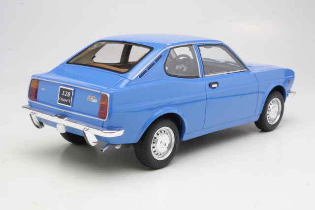 Fiat 128 Coupe S, sininen - Sulje napsauttamalla kuva