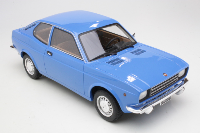 Fiat 128 Coupe S, sininen - Sulje napsauttamalla kuva