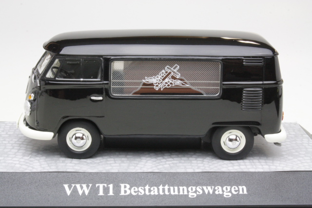 VW T1 Ruumisauto, musta - Sulje napsauttamalla kuva