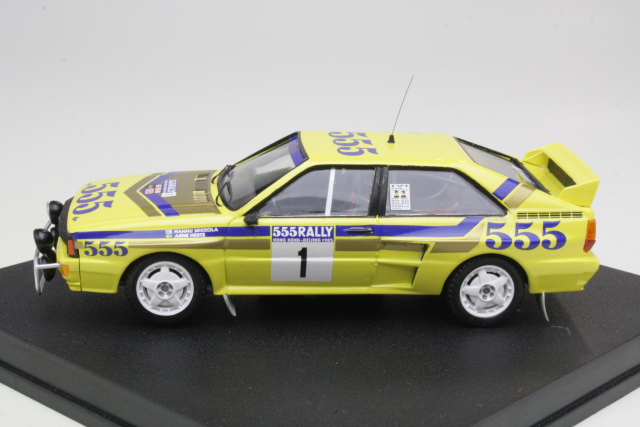 Audi Quattro, 1st. Hongkong-Peking 1985, H.Mikkola, no.1