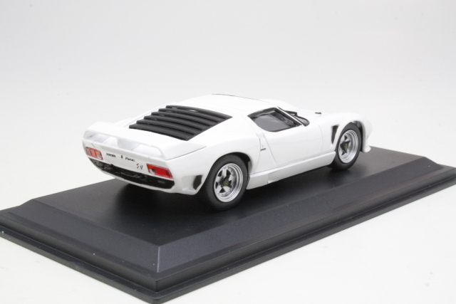 Lamborghini Miura SVJ Roadster 1981, valkoinen - Sulje napsauttamalla kuva