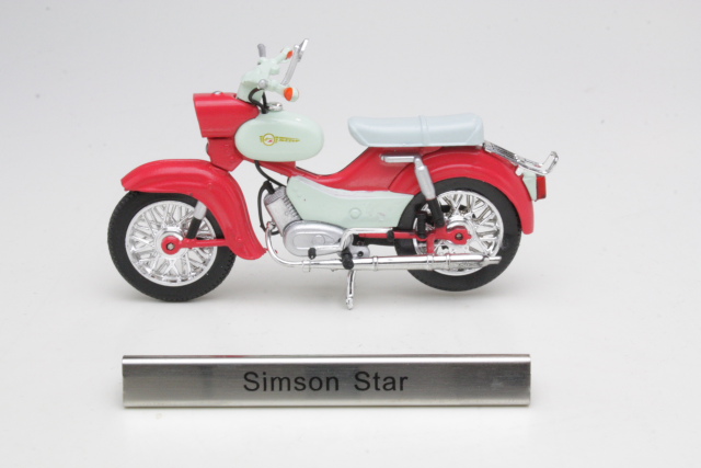 Simson Star, punainen/valkoinen - Sulje napsauttamalla kuva