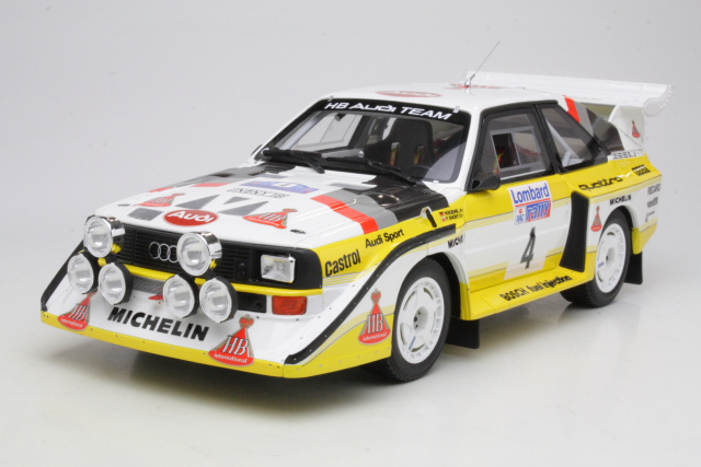 Audi Sport Quattro S1, RAC 1985, W.Rohrl, no.4 - Sulje napsauttamalla kuva