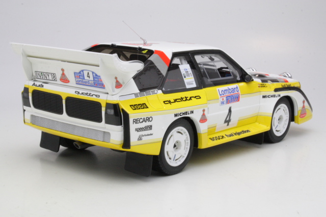 Audi Sport Quattro S1, RAC 1985, W.Rohrl, no.4 - Sulje napsauttamalla kuva