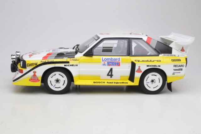 Audi Sport Quattro S1, RAC 1985, W.Rohrl, no.4 - Sulje napsauttamalla kuva