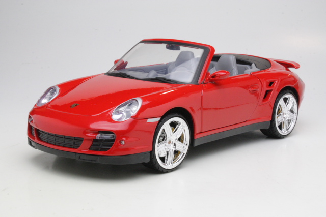 Porsche 911 (997) Turbo Cabriolet, punainen - Sulje napsauttamalla kuva