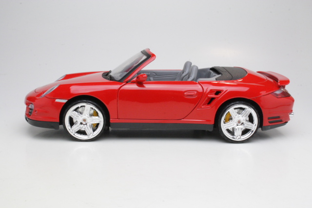 Porsche 911 (997) Turbo Cabriolet, punainen - Sulje napsauttamalla kuva