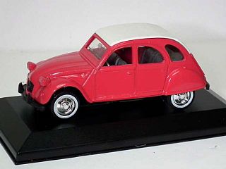 Citroen 2CV, pink/white