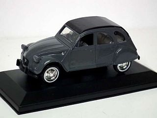 Citroen 2CV, tummanharmaa/musta