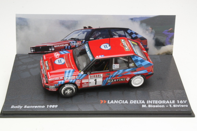 Lancia Delta Integrale 16V, San Remo 1989, M.Biasion, no.1 - Sulje napsauttamalla kuva