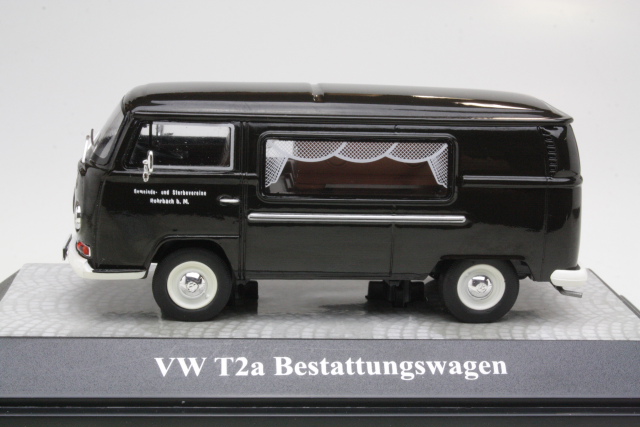 VW T2a Ruumisauto, musta - Sulje napsauttamalla kuva