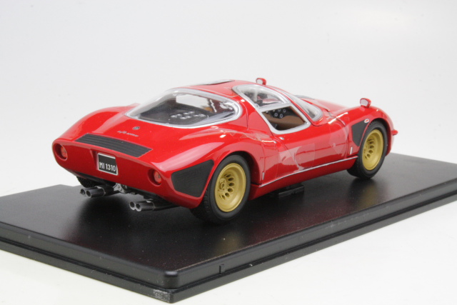 Alfa Romeo 33 Stradale 1967, punainen - Sulje napsauttamalla kuva